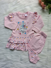 Frock with Pant Set - Playful Suit (Baby Pink)